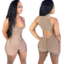 Sleeveless Ruffled Sexy Rompers GFDY-1036