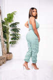 Fashion Solid Vest Pants Two Piece Set GFDY-1145