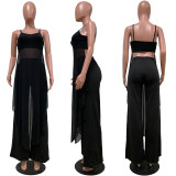 Solid Sling Top Pants Two Piece Set GFDY-1131