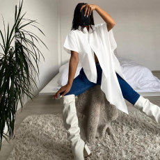 Fashion Irregular Loose Shirt HNIF-8311