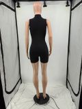 PINK Letter Print Sleeveless Romper YIM-345