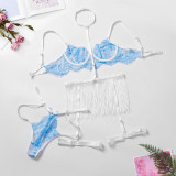 Lace Tassel Sexy Lingerie Set GAXL-2011