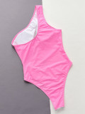 Mesh Splice One Piece Swimsuit CSYZ-D99WY