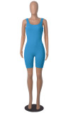 Casual Sleeveless Solid Color Romper MZ-2804