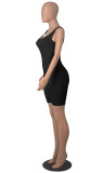 Casual Sleeveless Solid Color Romper MZ-2804