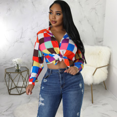 Multicolor Print Long Sleeve Shirt SMR-12051