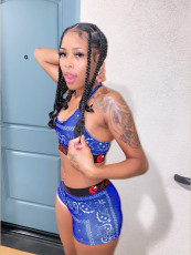 Sexy Print Tight Vest And Shorts Two Piece Set FNN-8713