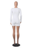 Solid Long Sleeve Square Collar Romper MZ-2805
