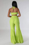 Casual Fashion Solid Halter Jumpsuit XHXF-8671