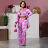 Long Sleeve Print Pants Three Piece Set SFY-2337