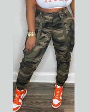 Plus Size Camouflage Print Casual Pants GSMJ-2234