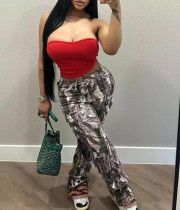 Casual Print High Waist Loose Pants GSMJ-S6917