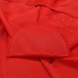 Solid Bubble Bead Lapel Long Sleeve Blazer BY-6590