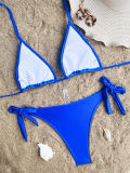 Sexy Bandage Solid Color Bikinis Set CASF-6600