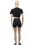 Metallic Candy Color Fashion Shorts BN-9417