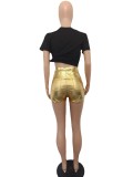 Metallic Candy Color Fashion Shorts BN-9417