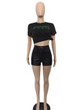 Metallic Candy Color Fashion Shorts BN-9417