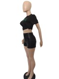 Metallic Candy Color Fashion Shorts BN-9417