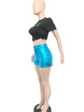 Metallic Candy Color Fashion Shorts BN-9417