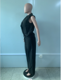 Plus Size Loose Sleeveless Top Pants Two Piece Set MK-3182