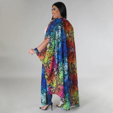 Chiffon Print Fashion Shawl Cardigan NNWF-7882