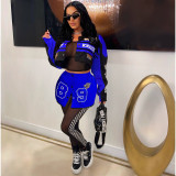 Printed Removable Two Wear Baseball Jacket MDF-5382