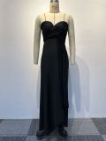 Solid Color Irregular Sexy Maxi Dress NY-10585