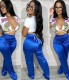 Satin Smooth Loose Straight Leg Pants LSD-1567