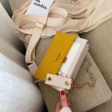 Frosted Crossbody Contrast Color Small Square Bag HCFB-322037
