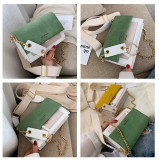 Frosted Crossbody Contrast Color Small Square Bag HCFB-322037