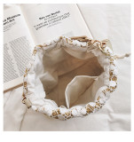 Rattan Tote Lace Lace Crossbody Bucket Bag HCFB-97775