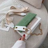 Frosted Crossbody Contrast Color Small Square Bag HCFB-322037