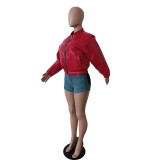 Solid Color Long Sleeve Slim Down Jackets MEM-88513