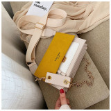 Frosted Crossbody Contrast Color Small Square Bag HCFB-322037