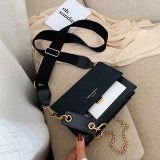 Frosted Crossbody Contrast Color Small Square Bag HCFB-322037