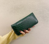 Crocodile Print Clutch Zipper Handbag HCFB-C1081158