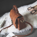 Retro Lock PU Leather Tote Small Square Bag HCFB-9022