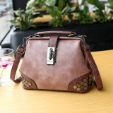 Retro Lock Rivet Shoulder Crossbody Bag HCFB-392014