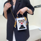 Graffiti Retro Chain Cell Phone Bag HCFB-303154
