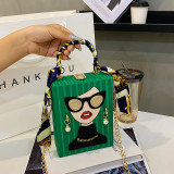 Graffiti Retro Chain Cell Phone Bag HCFB-303154