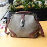 Retro Lock Rivet Shoulder Crossbody Bag HCFB-392014