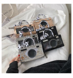Ribbon Tote Camera Bag Chain Small Square Bag HCFB-302106