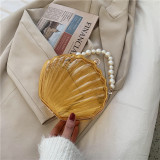 Clip-on Pearl Chain Tote Shoulder Bag HCFB-402935