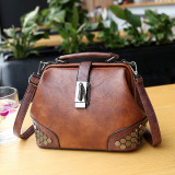 Retro Lock Rivet Shoulder Crossbody Bag HCFB-392014