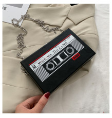 Radio Tape Chain Shoulder Crossbody Small Square Bag HCFB-171398