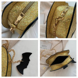 Halloween Pumpkin Sequin Chain Shoulder Crossbody Bag HCFB-121