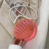 Clip-on Pearl Chain Tote Shoulder Bag HCFB-402935