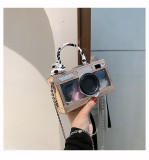 Ribbon Tote Camera Bag Chain Small Square Bag HCFB-302106