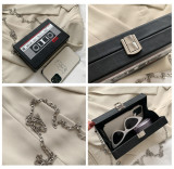 Radio Tape Chain Shoulder Crossbody Small Square Bag HCFB-171398