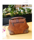 Retro Lock Rivet Shoulder Crossbody Bag HCFB-392014